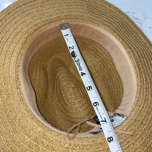 The Hatter Company Straw Sun Hat with Black Band / Charcoal - Picture 9 of 10